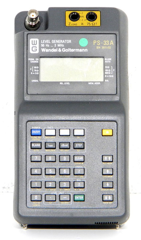 PS-33A - Wandel & Goltermann Level Generator [PS-33A] : RF